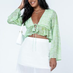 The Morgie Mini Skirt White