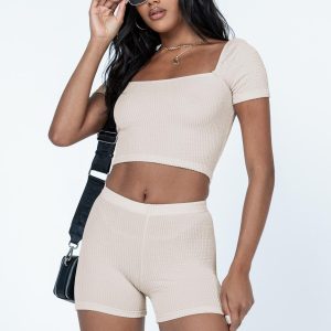 Catarina Bike Shorts Beige
