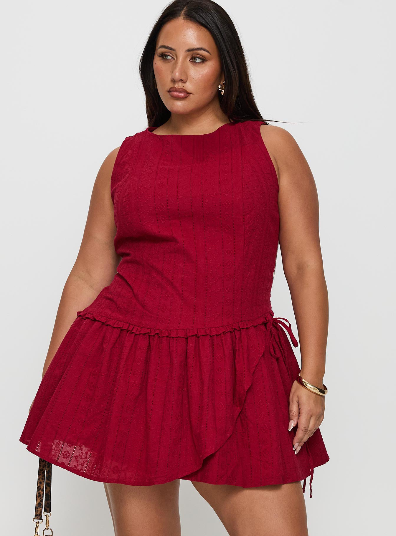 Cosie Mini Dress Red Curve - Image 2