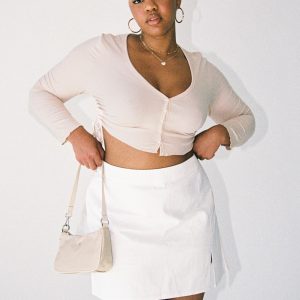 Madison Mini Skirt White Curve