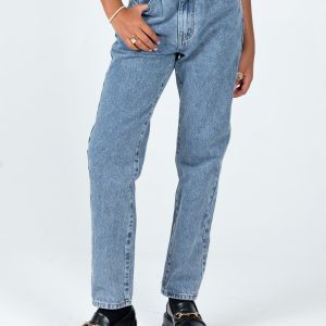 Tulum Straight Leg Denim Jeans