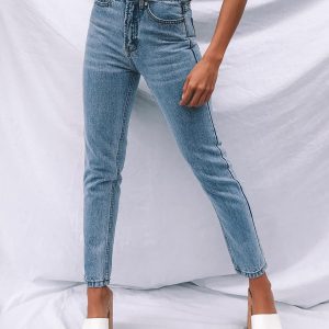 Gemini Mom Jeans Pale Blue