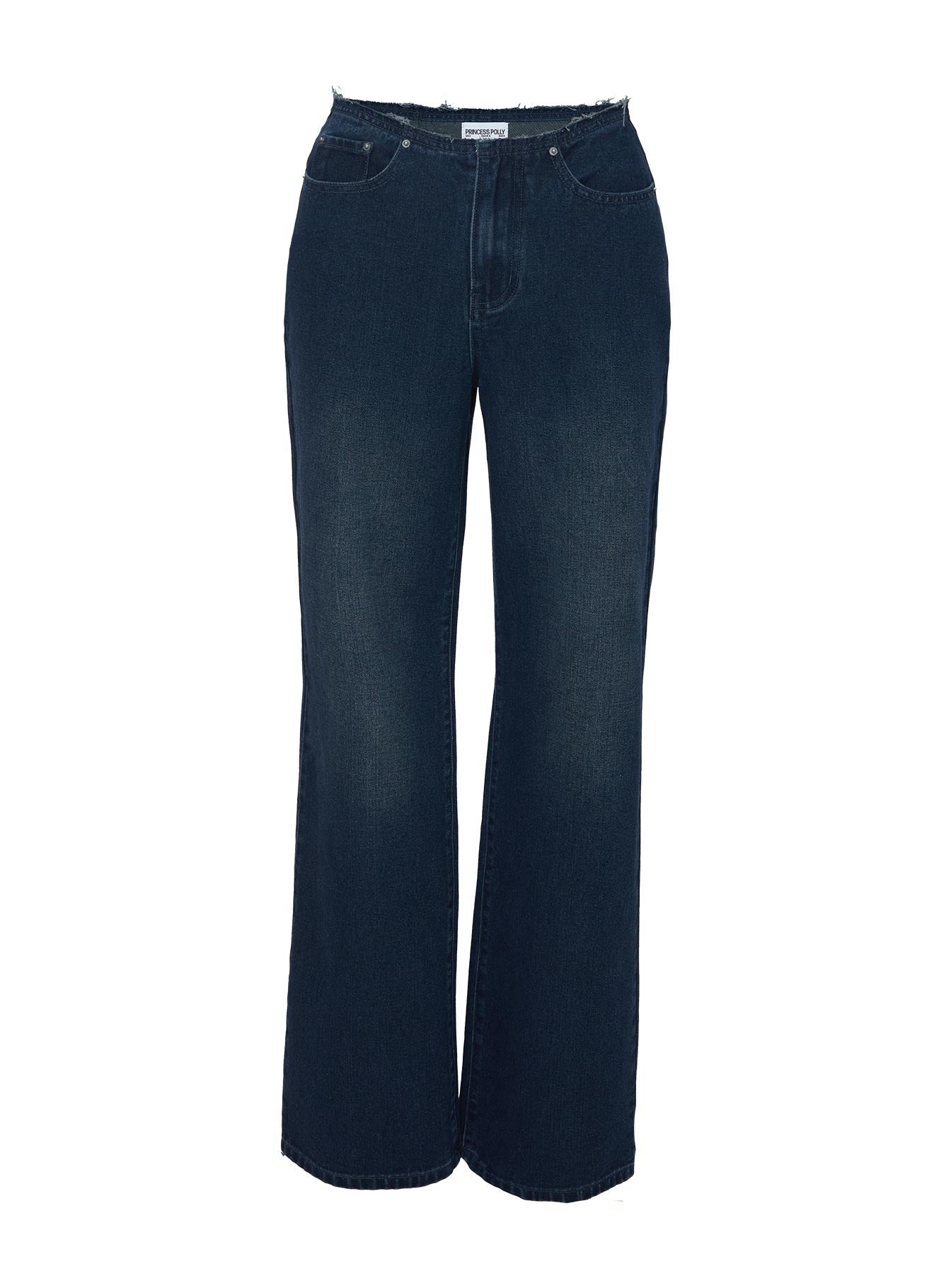 California King Mid Rise Straight Leg Jeans Dark Blue - Image 5