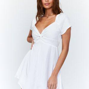 Jolie Romper White