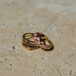 Annnet Ring Pack Gold / Pink