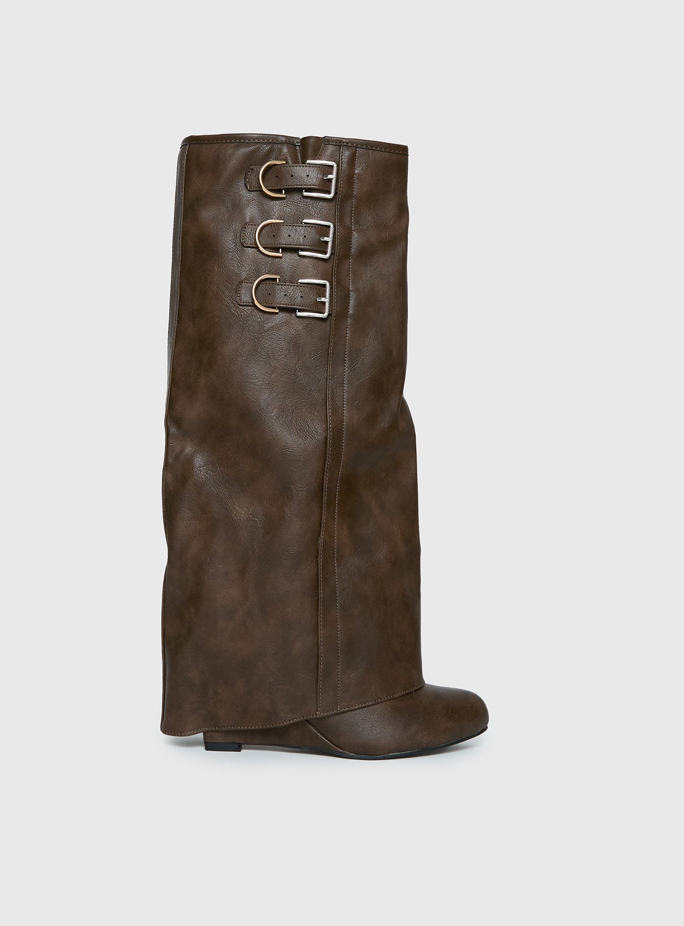 Ritz Knee High Boots Brown - Image 2