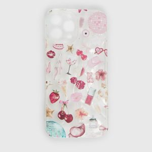 Just A Girl Iphone Case Clear / Pink