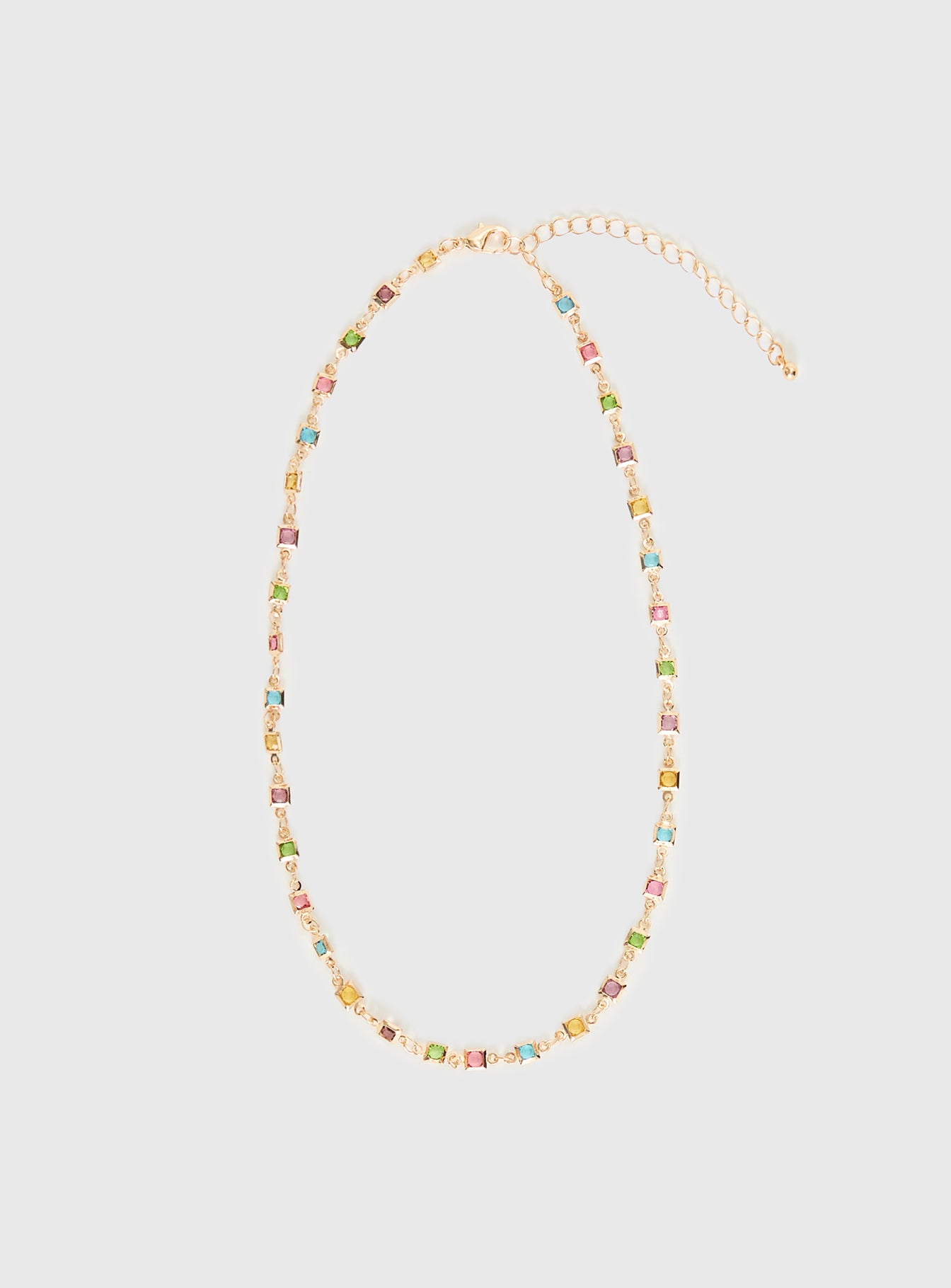 Americano Gemstone Necklace Gold - Image 2