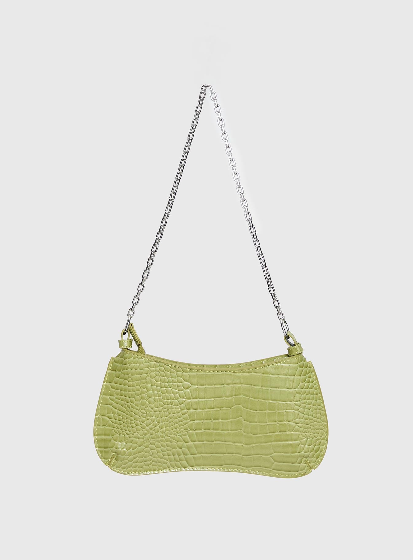 Gwynne Faux Leather Shoulder Bag Green - Image 2