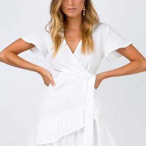 Company For One Wrap Dress White