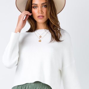 Laneway Long Sleeve Top Cream