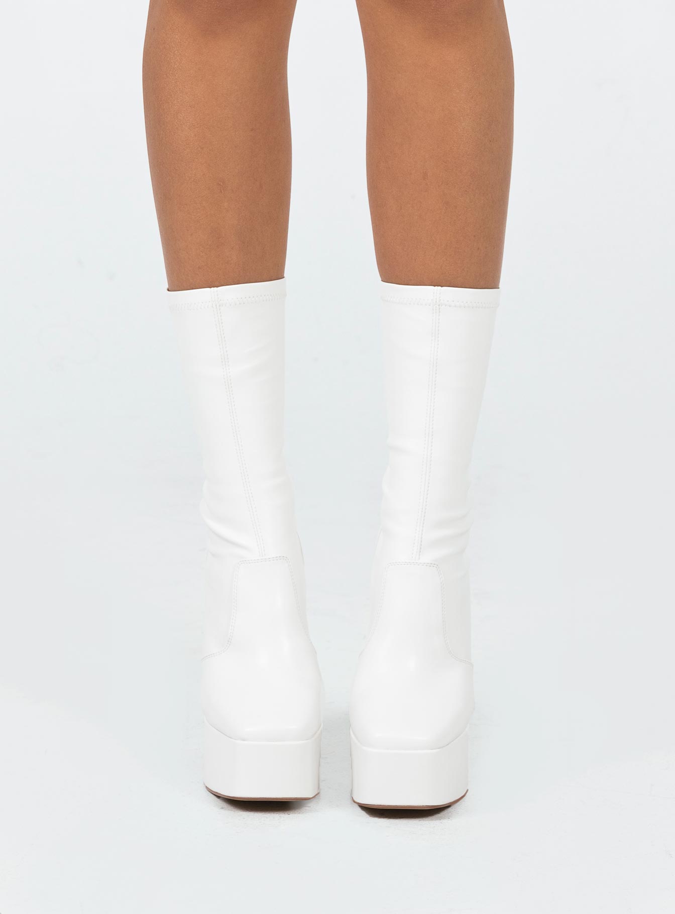 Windsor Smith Angelz Platform Boots Snow - Image 2