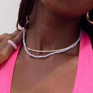 In The Zone Necklace Set Blue