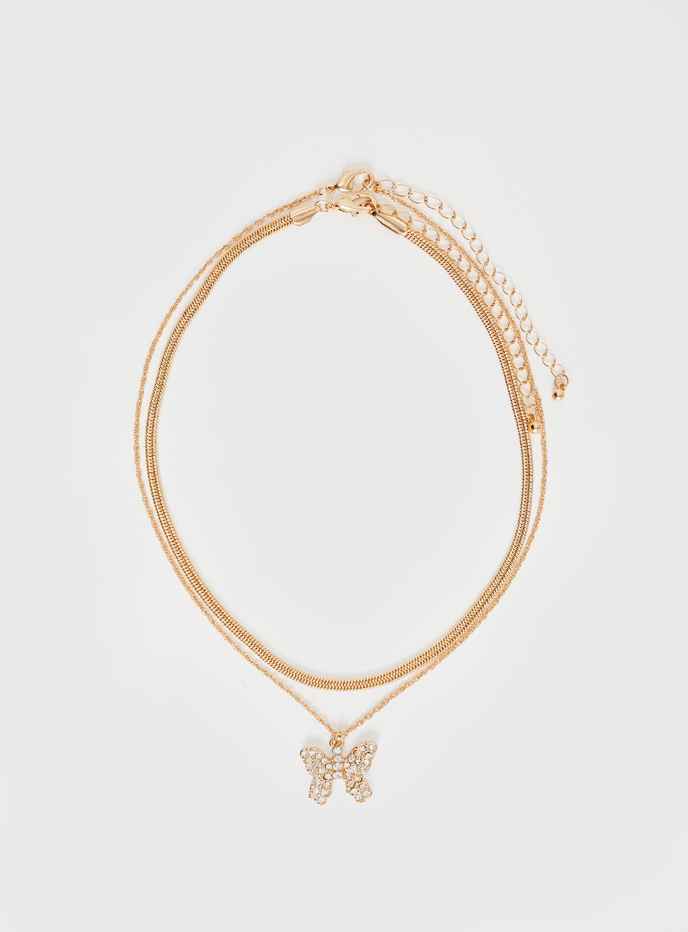 Butterfly Fly Away Necklace Gold - Image 2