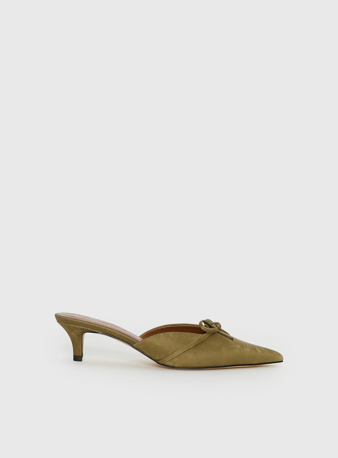 Unrivaled Pointed Toe Faux Suede Heels Green - Image 2