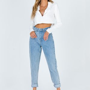 Tyler Jean Mom Jean Mid Wash Denim