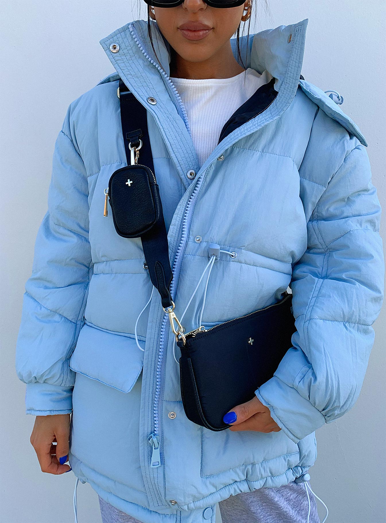 Peta & Jain Pheonix Black Nylon Bag - Image 2