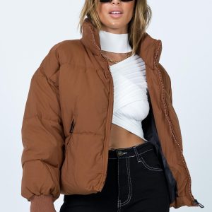 Abe Puffer Chocolate Brown