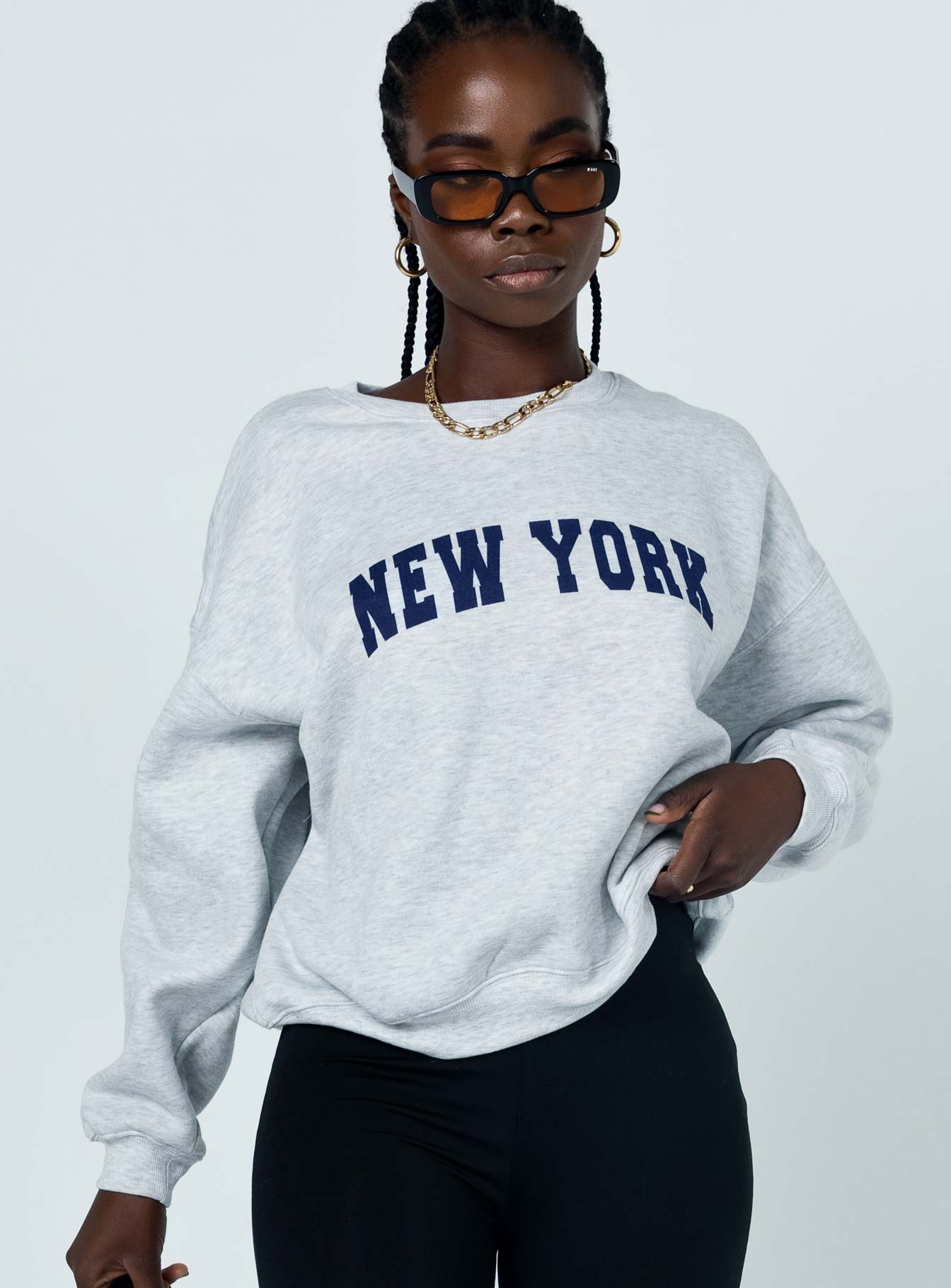 Charlotte Crewneck Sweatshirt Cherub Grey - Image 2