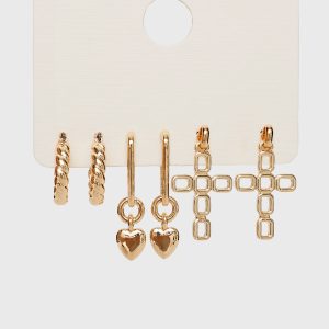 Thaddeus Earring Pack Gold