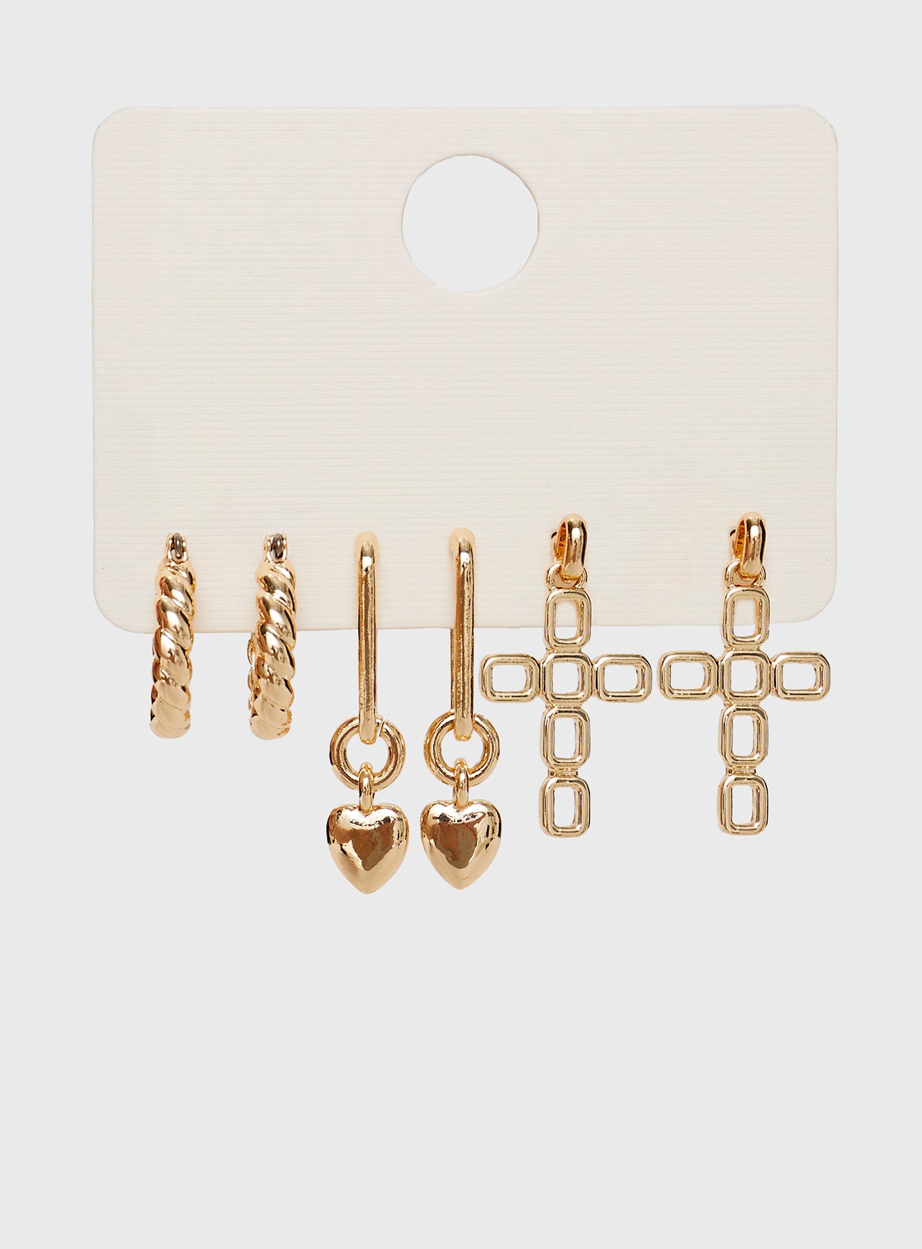 Thaddeus Earring Pack Gold