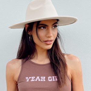 Indiana Fedora Hat Beige