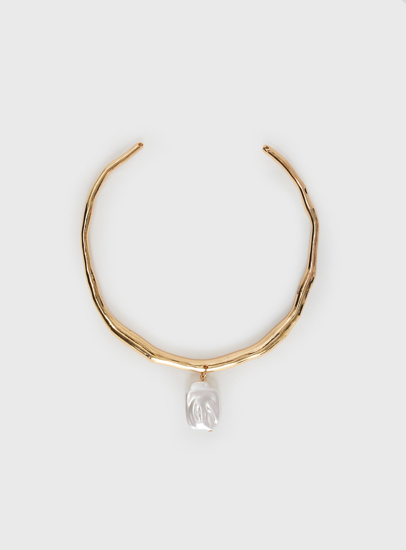 Leani Pearl Necklace Gold - Image 2