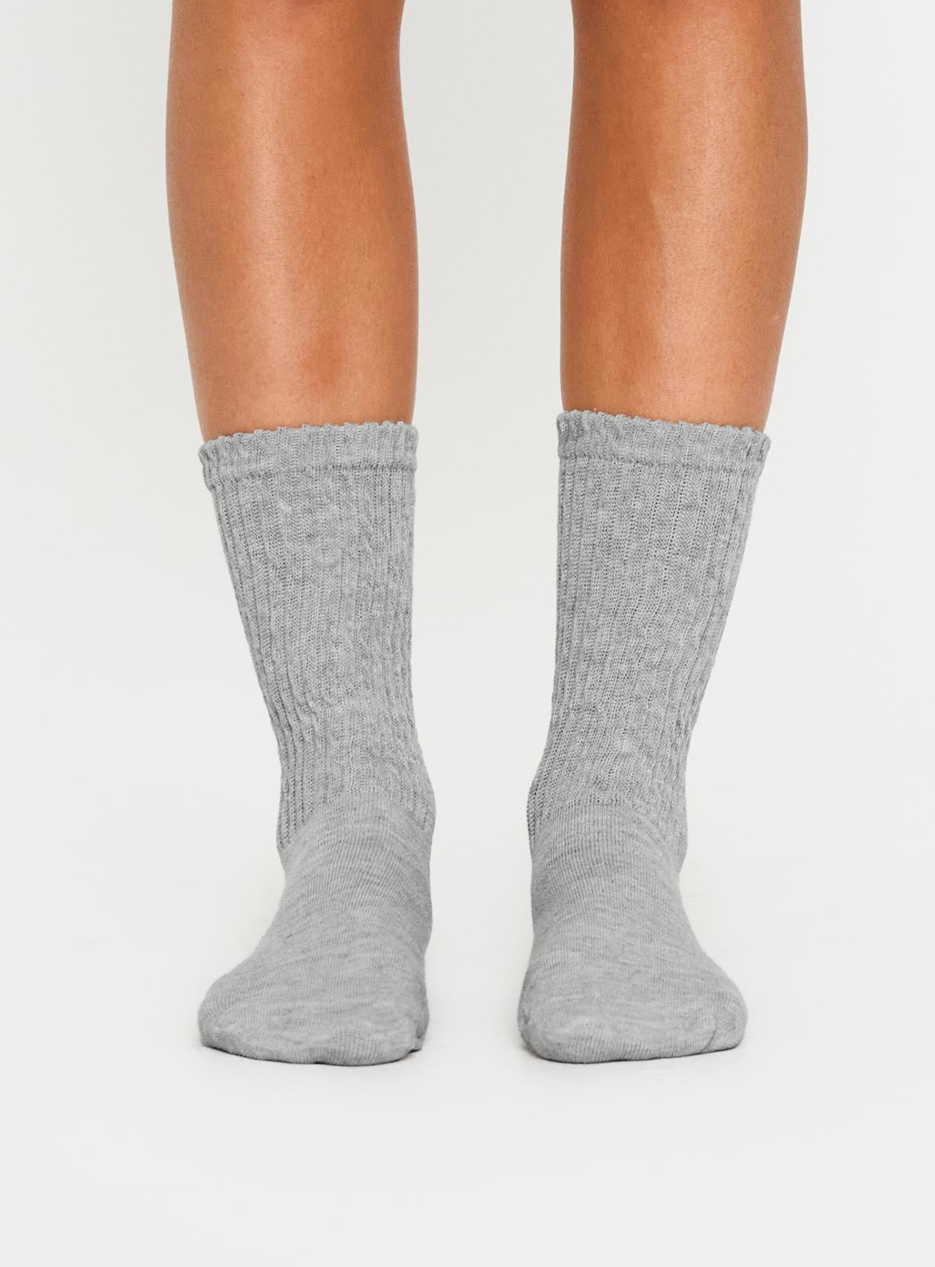 One For Me Socks Grey Marle - Image 2