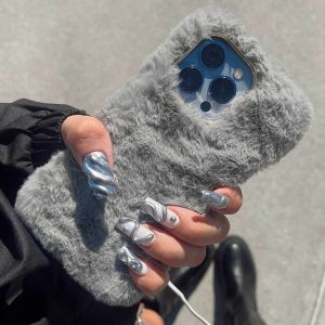 Camille Textured iPhone Case Grey