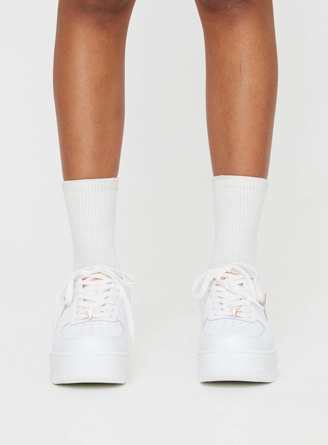 Windsor Smith Recharge Sneakers White / Rose Gold Reptile - Image 2