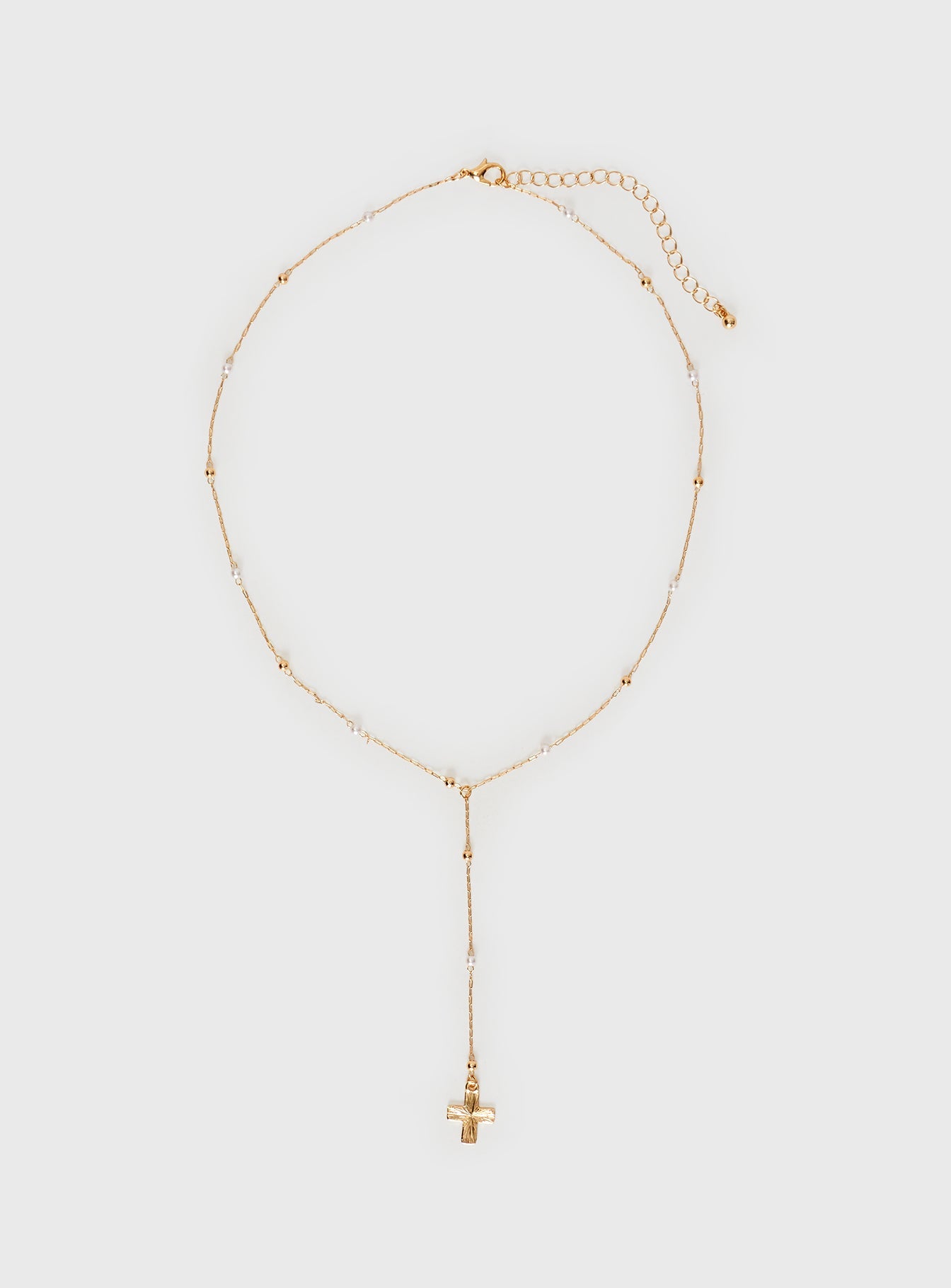Leonidas Lariat Necklace Gold - Image 2
