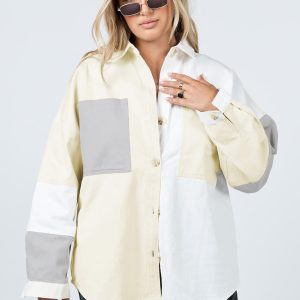 Casey Patchwork Oversized Jacket Multi