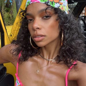 Avani Hair Scarf Orange Multi Floral