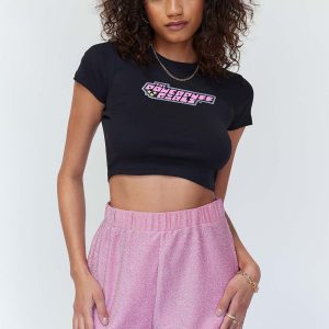 Sarah Lurex Shorts Pink