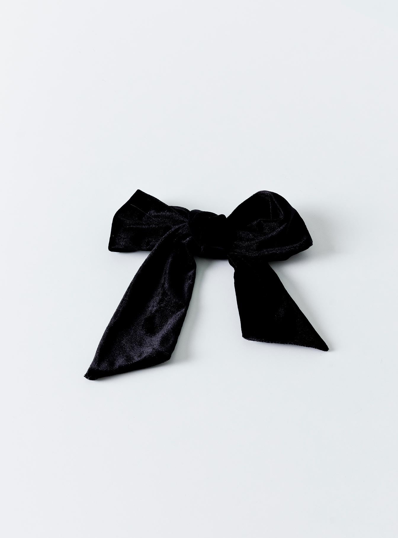 Dover Velvet Bow Hair Clip Black - Image 2