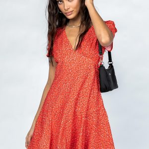 The Sting Mini Dress Red