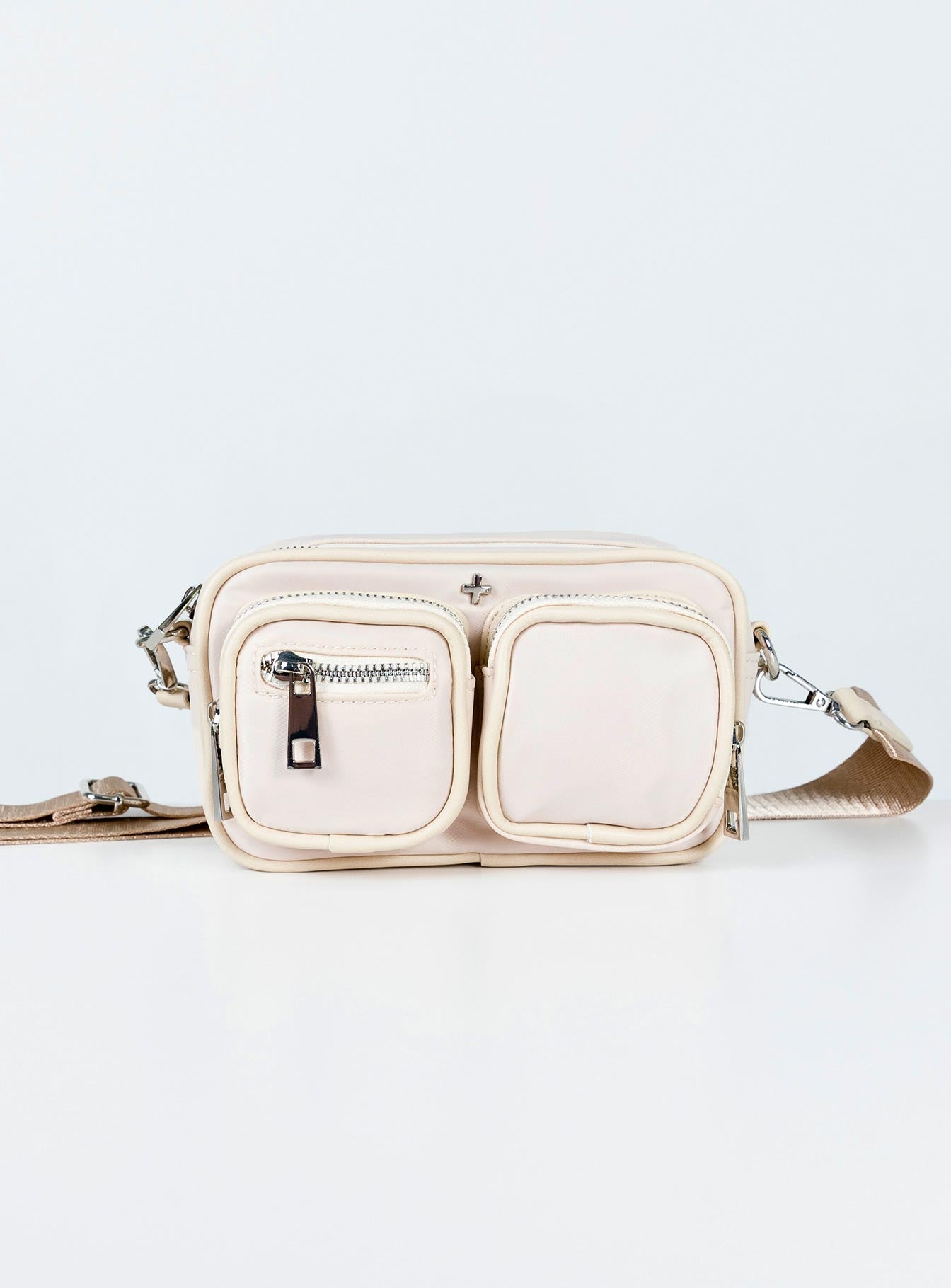 Peta & Jain Lala Crossbody Nylon Bag Beige - Image 2