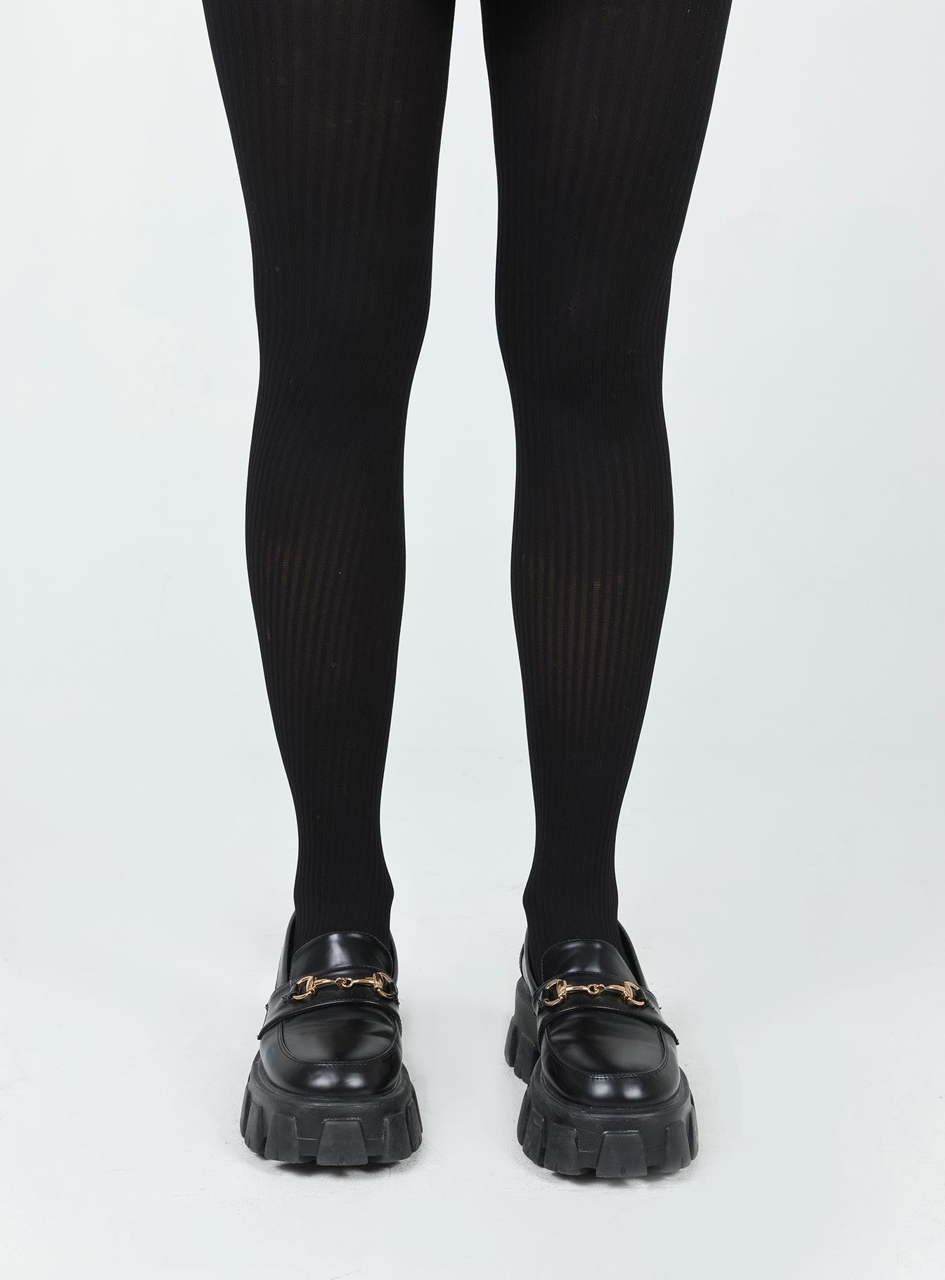 Lupton Knit Stockings Black - Image 2