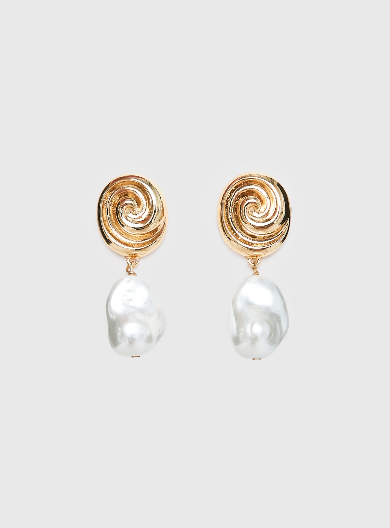 Lucky For You Pearl Drop Earrings Gold - Image 2