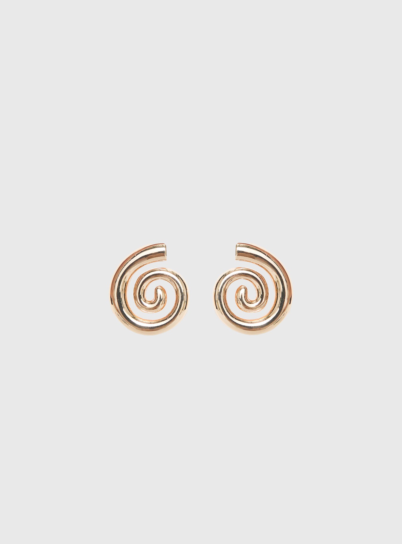 Ameleah Spiral Earrings Gold - Image 2