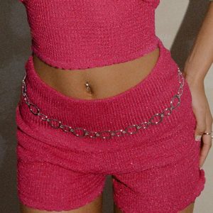 Crush Chain Belt Silver