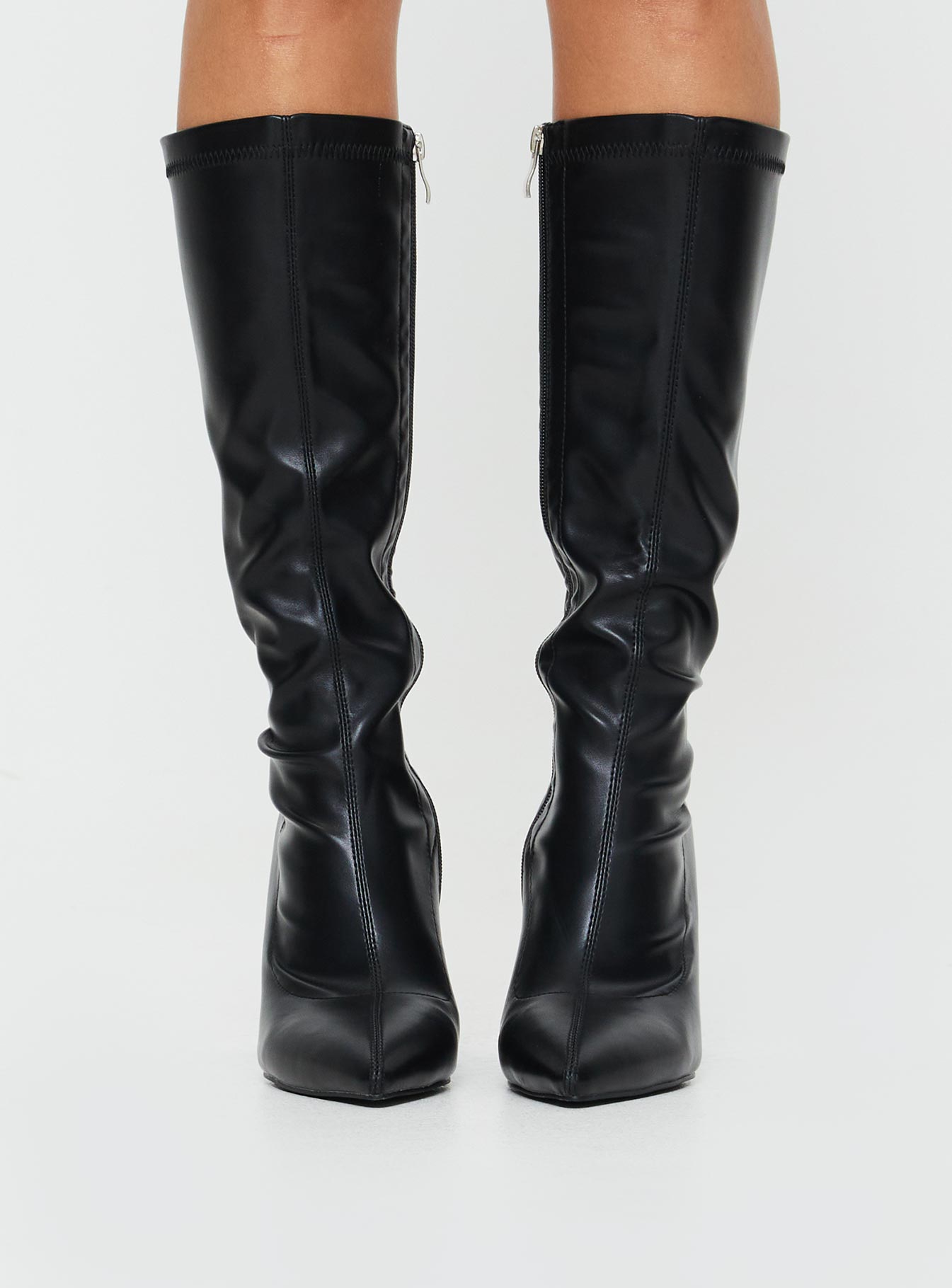 Vibe Knee High Boots Black - Image 2