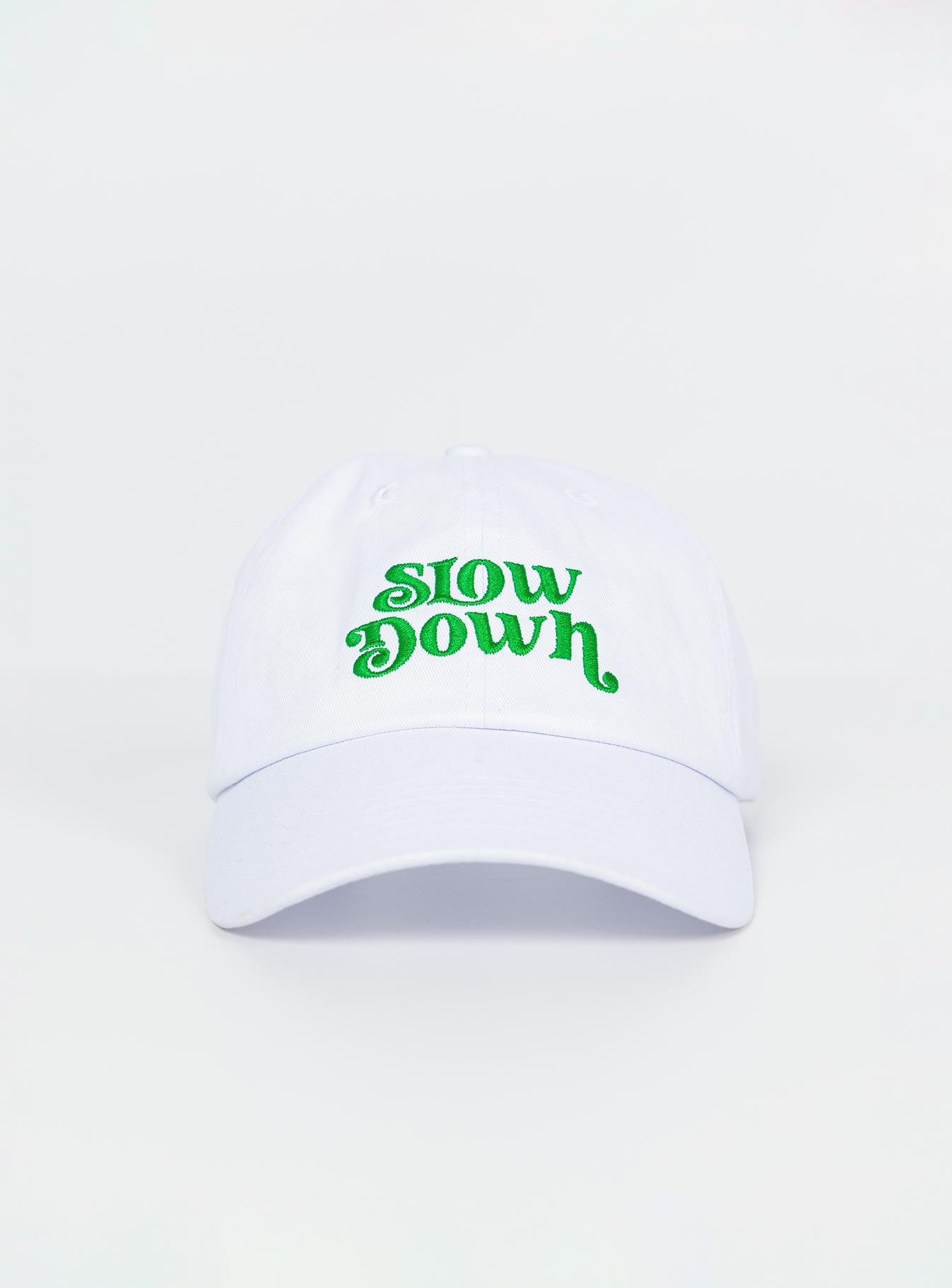 Slow Down Dad Cap White - Image 2