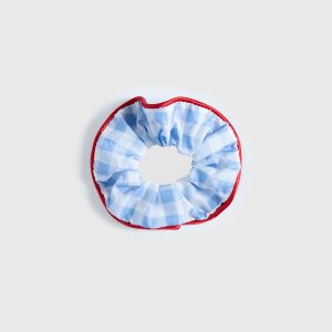 Deanie Scrunchie Blue Gingham