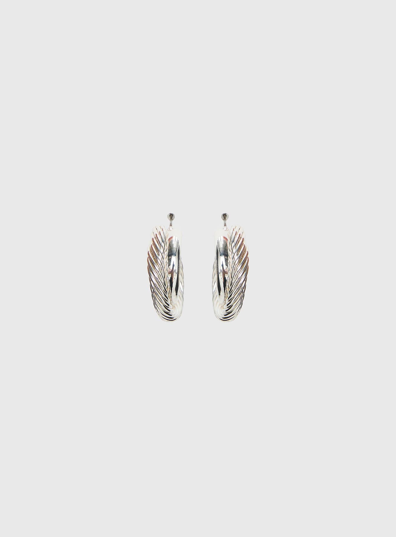 Aster Layered Hoops Silver - Image 2