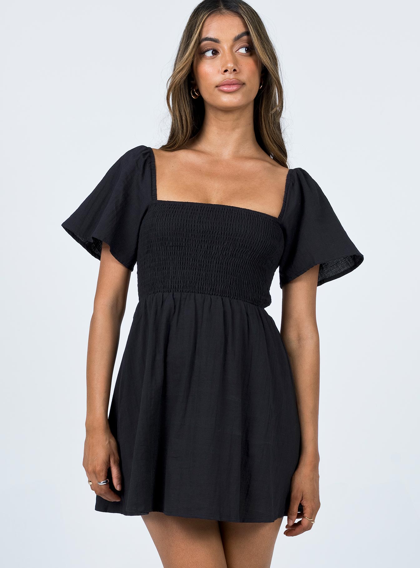 Summer Nights Mini Dress Black Petite - Image 2