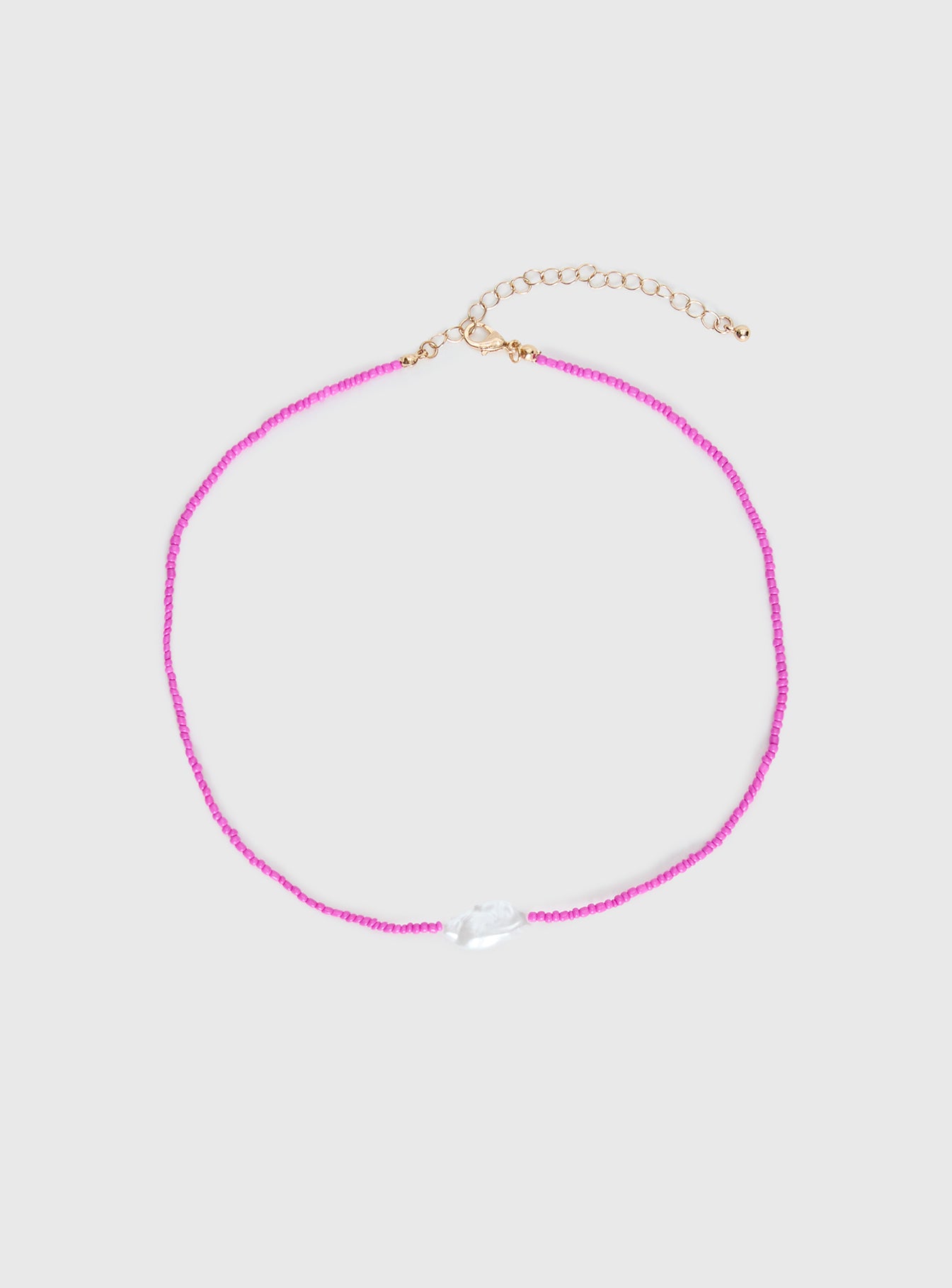 Aruba Pearl Pendant Necklace Pink - Image 2