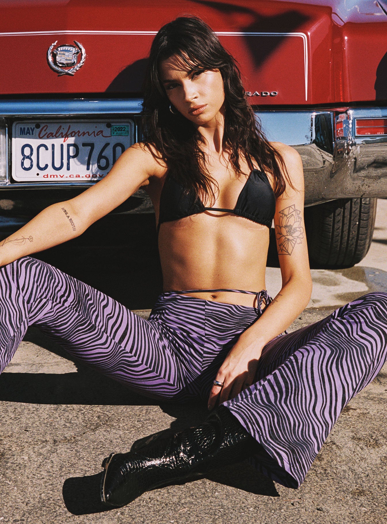 Motel Eda Trouser Desert Terrain Purple