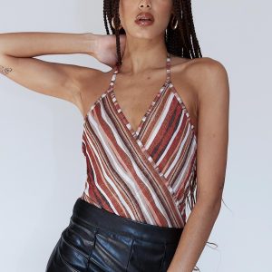 Quinn Bodysuit Orange Multi