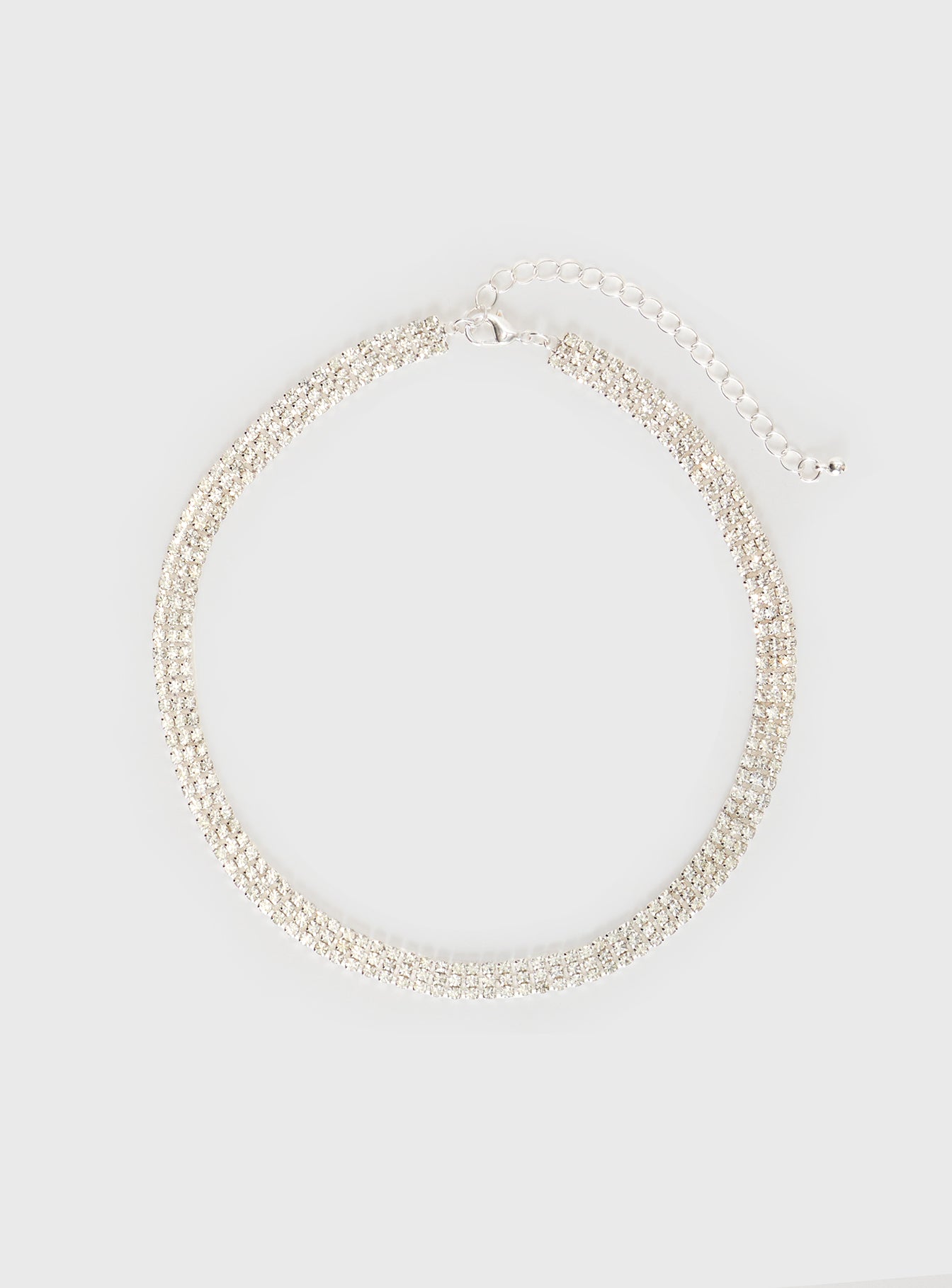 Tennis Necklace Silver - Image 2